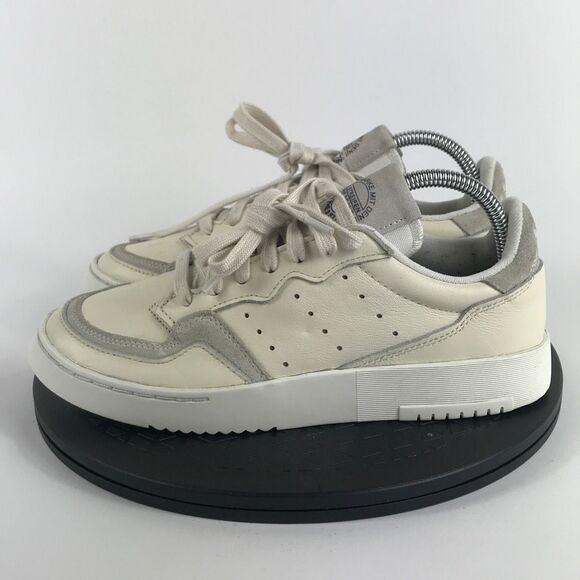 Adidas SuperCourt Luxury White Leather Casual Shoes EE6047 Women’s Size 7.5 - Picture 8 of 12